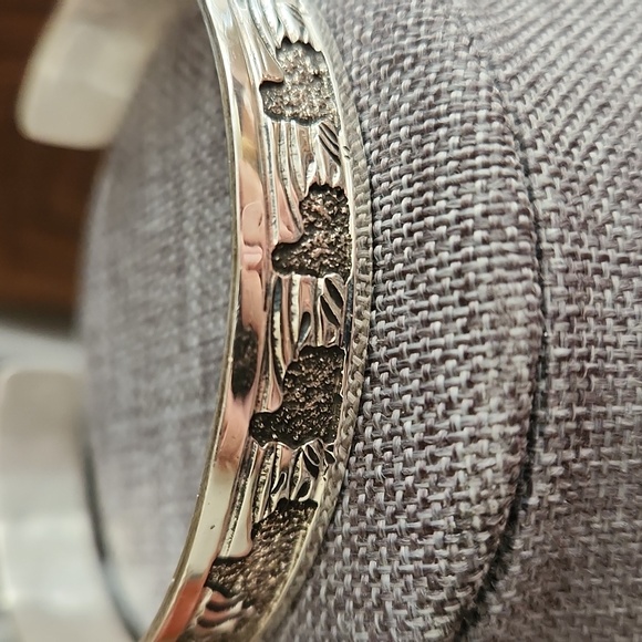 NWOT Native American Navajo Handmade Sterling Storyteller Bracelet ❤️🐑 - Picture 6 of 14